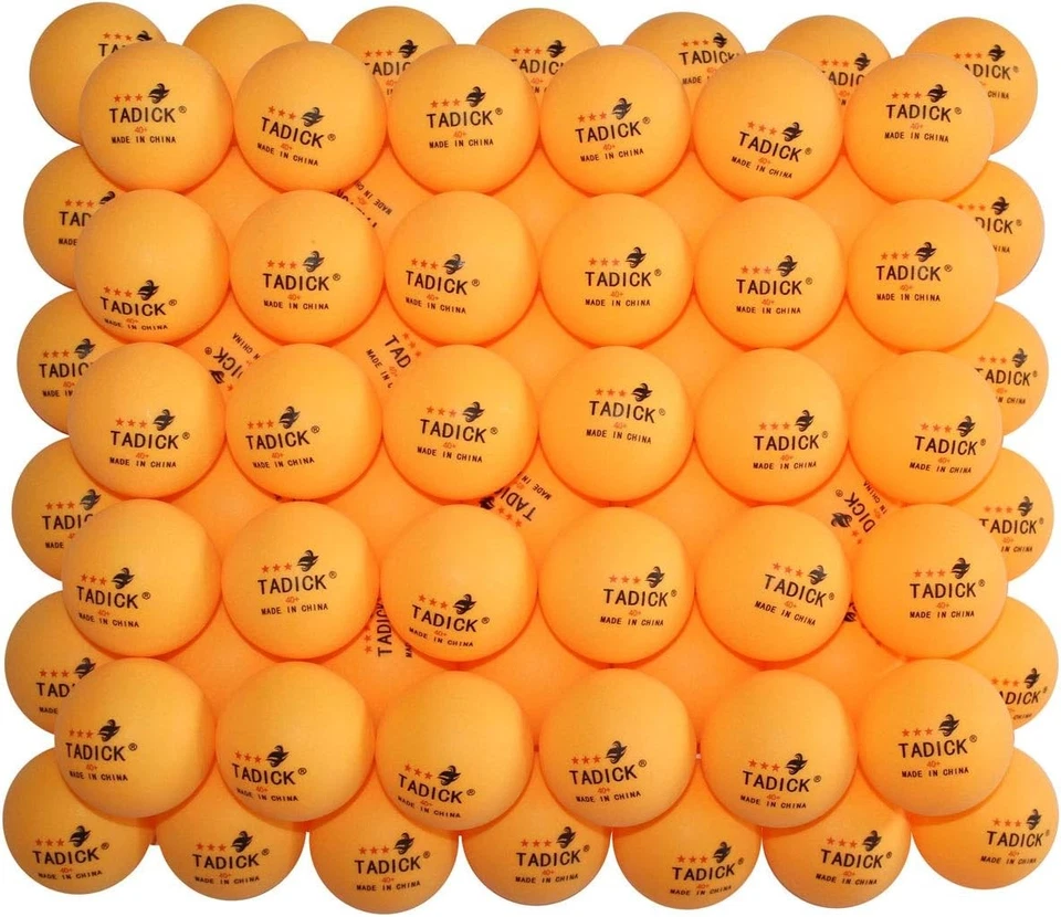 100 bolas de ping pong con caja de almacenamiento de aspecto bonito, 40 mm 40+, naranja  Foto 2 de 4
