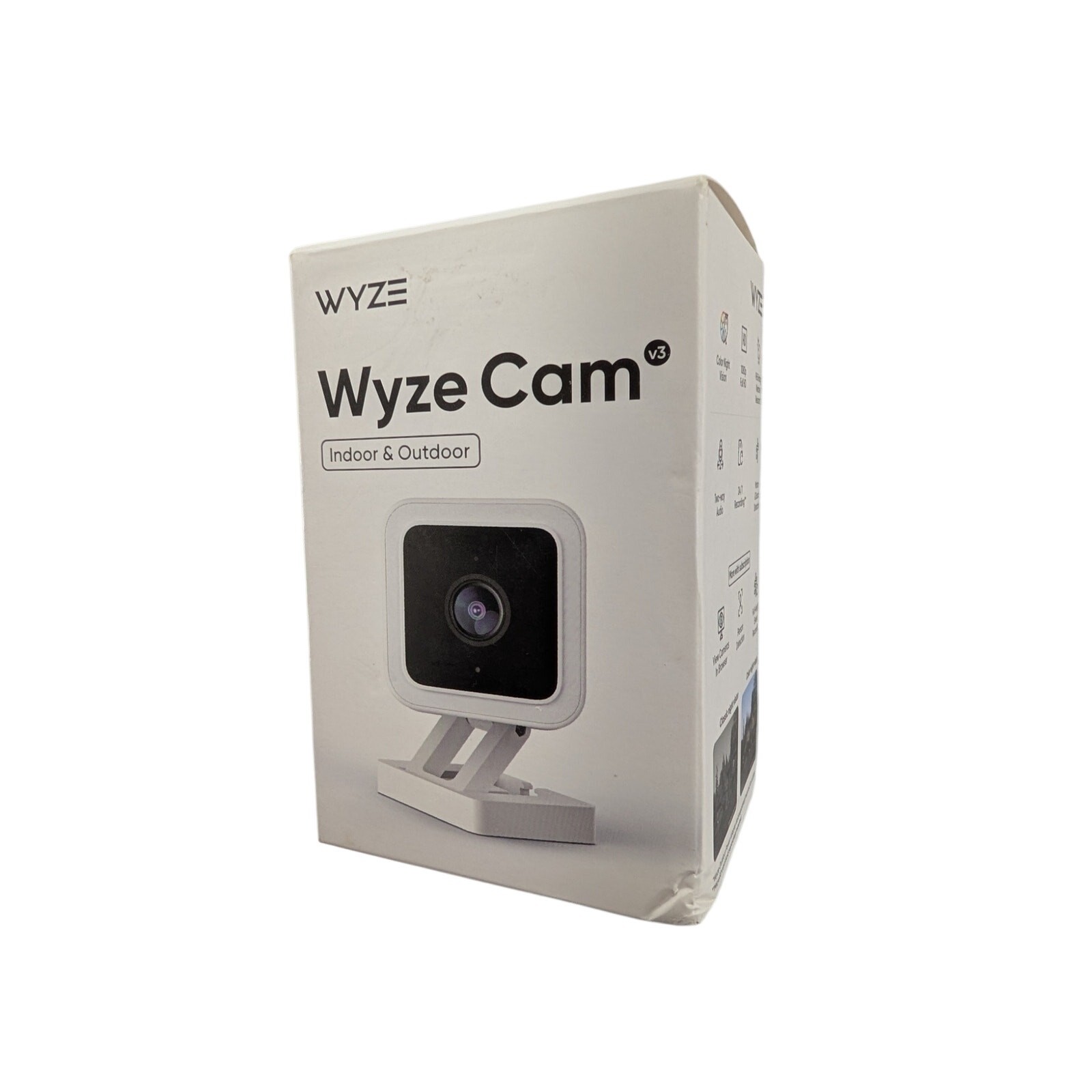 New WYZE Cam V3 1080p Weatherproof Camera in White