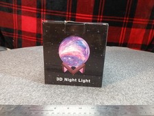 Bright World 3D Galaxy Moon Lamp, A Color-changing LED Night Light
