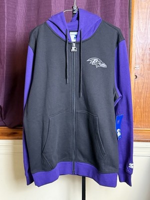 Baltimore Ravens Starter Thursday Night Gridiron Full-Zip Hoodie - Black/Purple