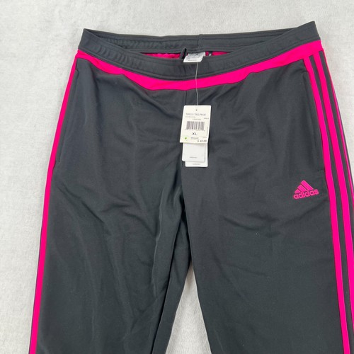 Pantalones deportivos Adidas para mujer con logotipo negro ropa deportiva talla XL nuevos con etiquetas - Imagen 2 de 8