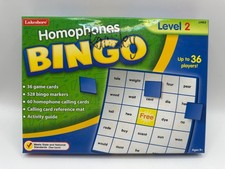 Lakeshore Homophones Bingo Level 2 36 Cards Ages 9+ COMPLETE