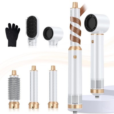 5-in-1 Hot Air Styler, Blow Dryer Brush, Negative Ion, Curling, Hair Styling Too