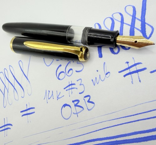 1950's Mint OSMIA 663 Fountain Pen- Faber- Castell- 14k OBB Nib- Montblanc