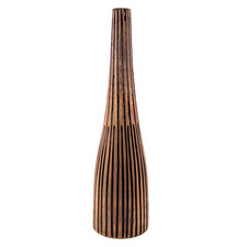 Denby Pottery Cheviot Vase Style Studio Bottle Mid Century Modern Striped 35cm