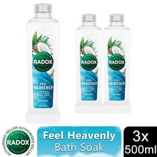 Image of Radox Mineral Therapy Bath Soak Feel Heavenly with Minerals & Herbs 500ml, 3 Pk