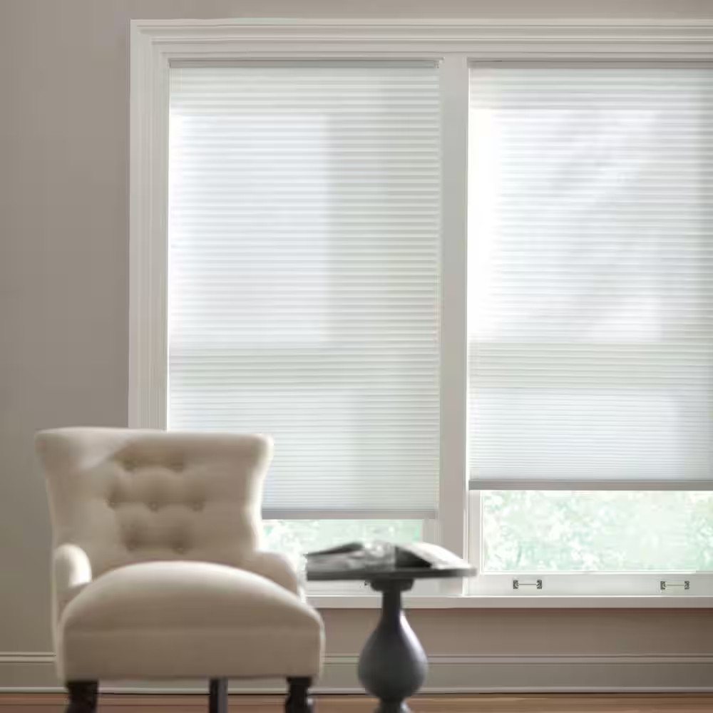 Snow Drift Cordless Light Filtering Polyester Cellular Shade