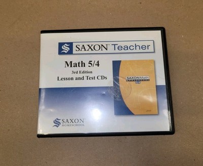 Saxon Teacher Math 54 (3rd Edition) 5/4 Lesson & Test Cds Missing 1 Disc