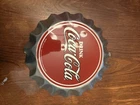 Vintage Coca Cola Metal Bottle Cap Sign  1999/ 11" R