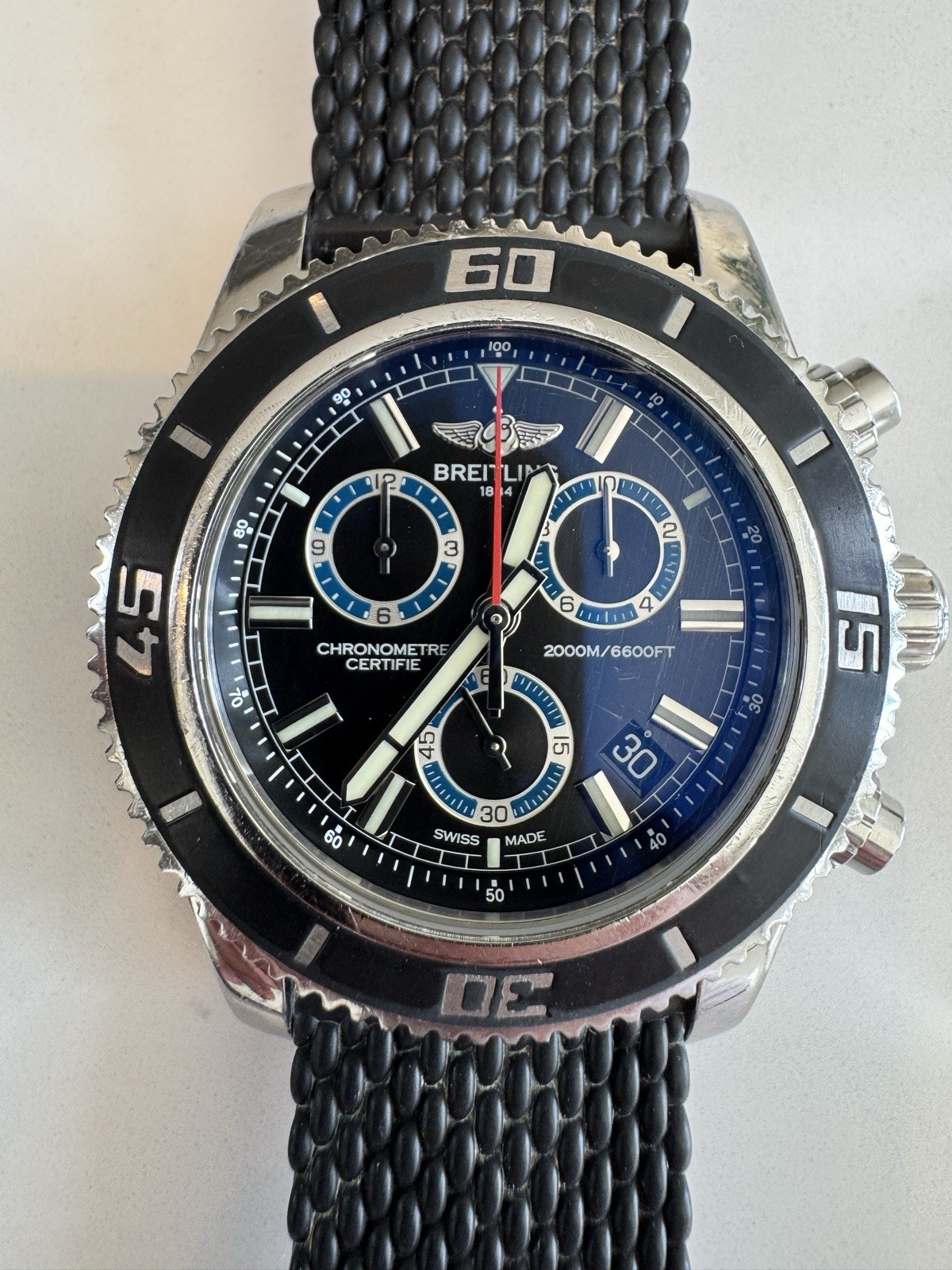 Breitling Superocean Men's Black Watch - A73310