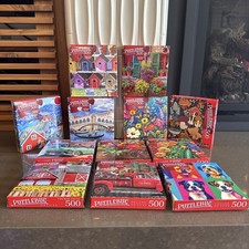 Lot of 12  Cra-Z-Art Puzzles Puzzlebug 500 Pieces Per Puzzle