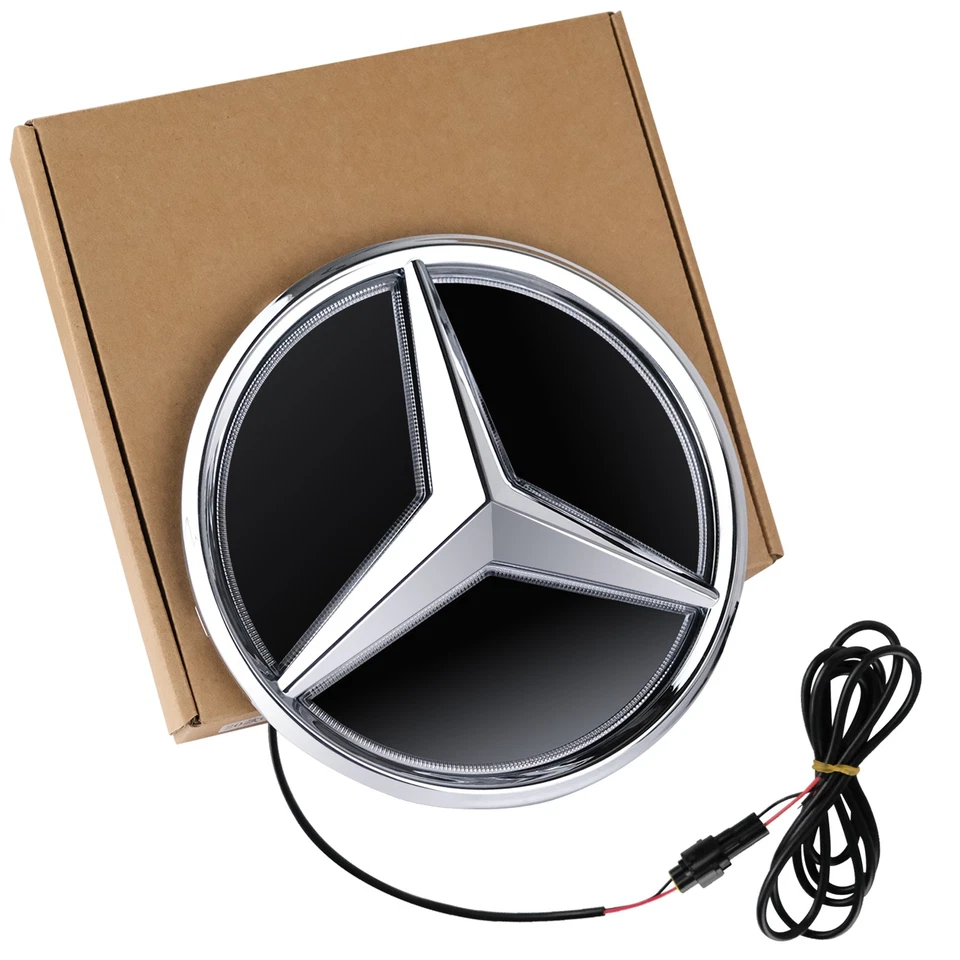 Illuminated Chrome Grille 3D Star Emblem Fit For Mercedes-Benz E300 E350 E63AMG - Image 4 of 4