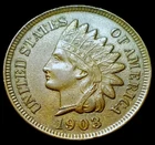 1903 INDIAN HEAD CENT UNCIRCULATED! 4 DIAMONDS! A beautiful coin!