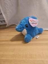  Very Rare Vintage Puffkins Dolphin Splash Plush Toy