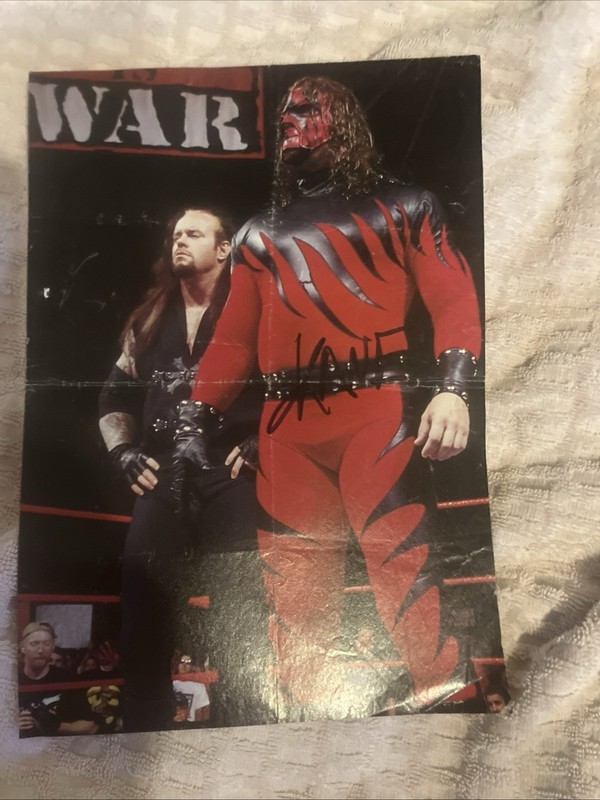 Wrestler Kane Signed Photo 