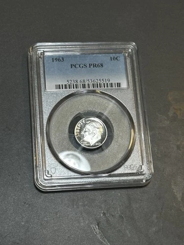 1963 PCGS PR68 10C Roosevelt Silver Proof Dime