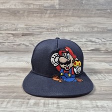 Super Mario Bros Hat Cap Adult Mens Adjustable SnapBack Embroidered Logo