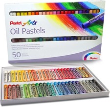 Pentel PHN Pastelli Olio, Confezione da 50 Pezzi