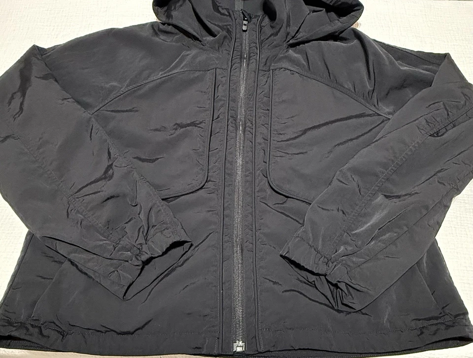 Lululemon Women’s Black Always Effortless Hoodie Jacket Size 6 Zip-Up Outerwear - Image 3 of 4