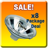 8x Stage DJ 300 PAR 56 MFL Light Bulb 300W PAR56 Lamp