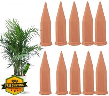 Tcamp 10 Pack Terracotta Plant Watering Spikes Self Watering Stakes