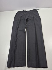 VTG Lauren Ralph Lauren Dress Pants Mens 32x32 Black Flat Front Total Comfort