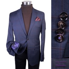TED BAKER Endurance JAY SPJ Sport Coat Jacket Blazer Sz 36R Plaid Wool 2-Button