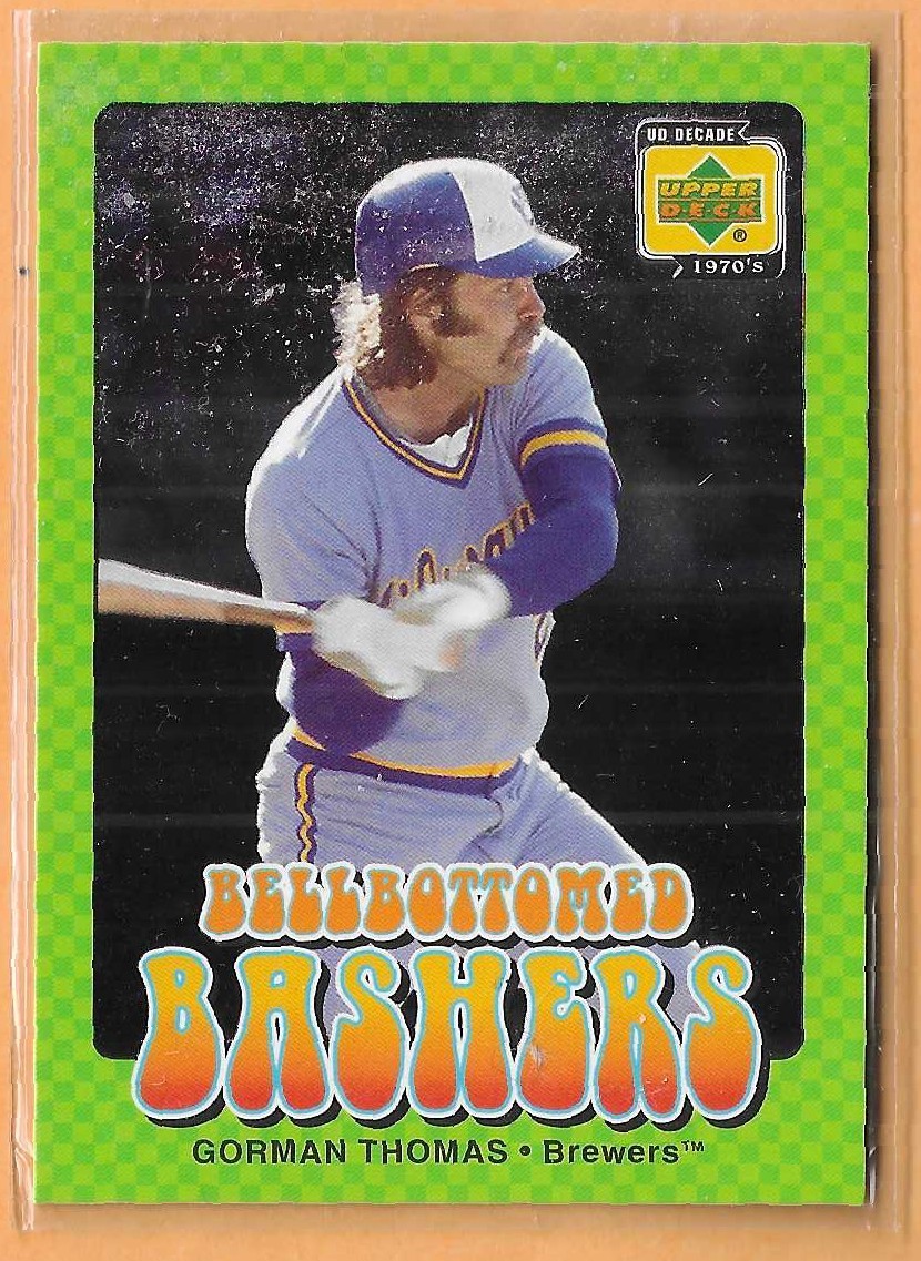 GORMAN THOMAS MILWAUKEE BREWER BELL BOTTOMED #BB2 - UPPER DECK DECADE NM-MT 2001