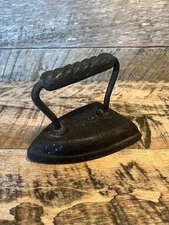 Antique Cast Iron Sad Iron Flat Iron Door Stop Paperweight