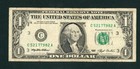 *WEB PRESS NOTE* (EXPERIMENTAL) $1 1993 Plate #1/9 Federal Reserve Note — photo 2
