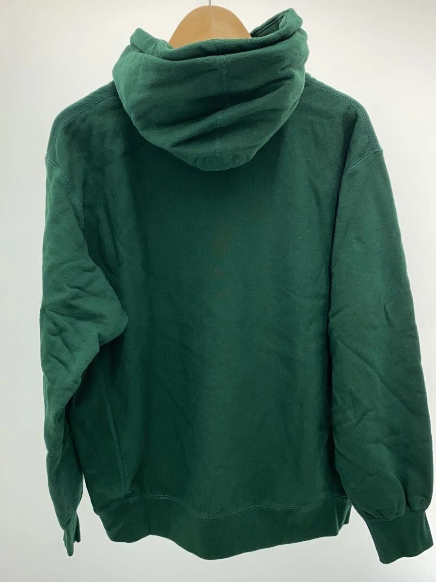 Felpa Supreme con cappuccio M cotone verde usata