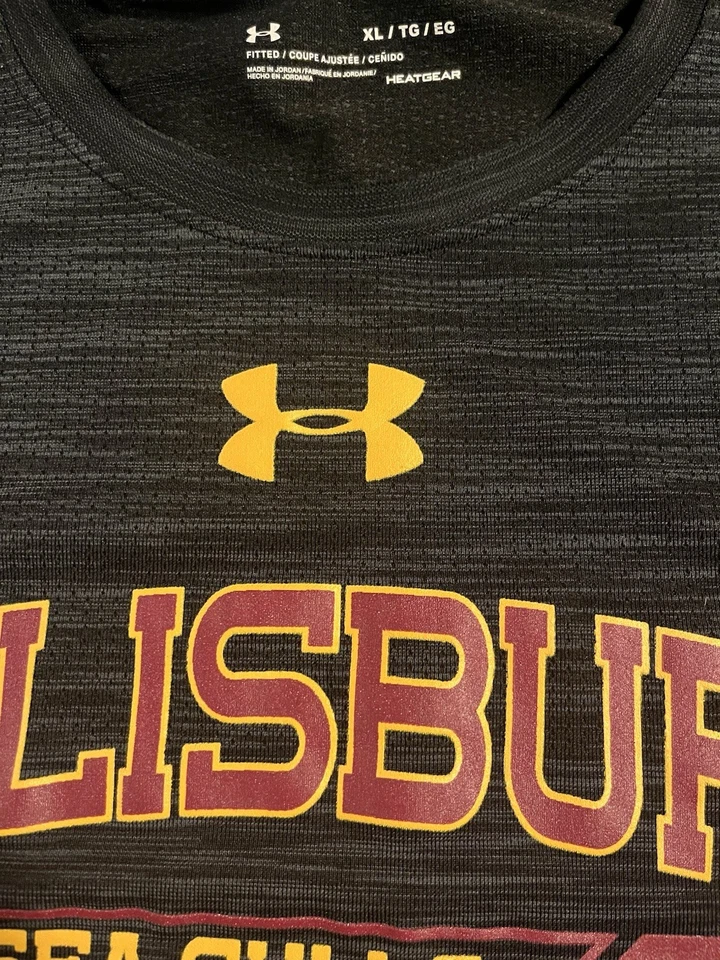 *НОВАЯ* рубашка с длинным рукавом Salisbury University Sea Gulls Under Armour XL HeatGear - Изображение 4 из 4