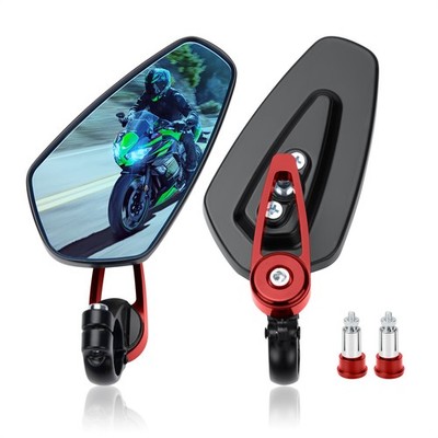 7/8'' Motorcycle Bar End Mirrors For Honda Grom Monkey 125 Navi Kawasaki Z125 Pro