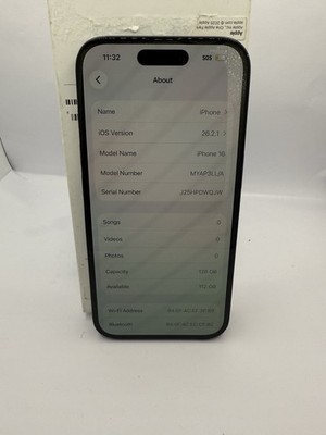 iPhone 16 128GB (Unlocked) Black