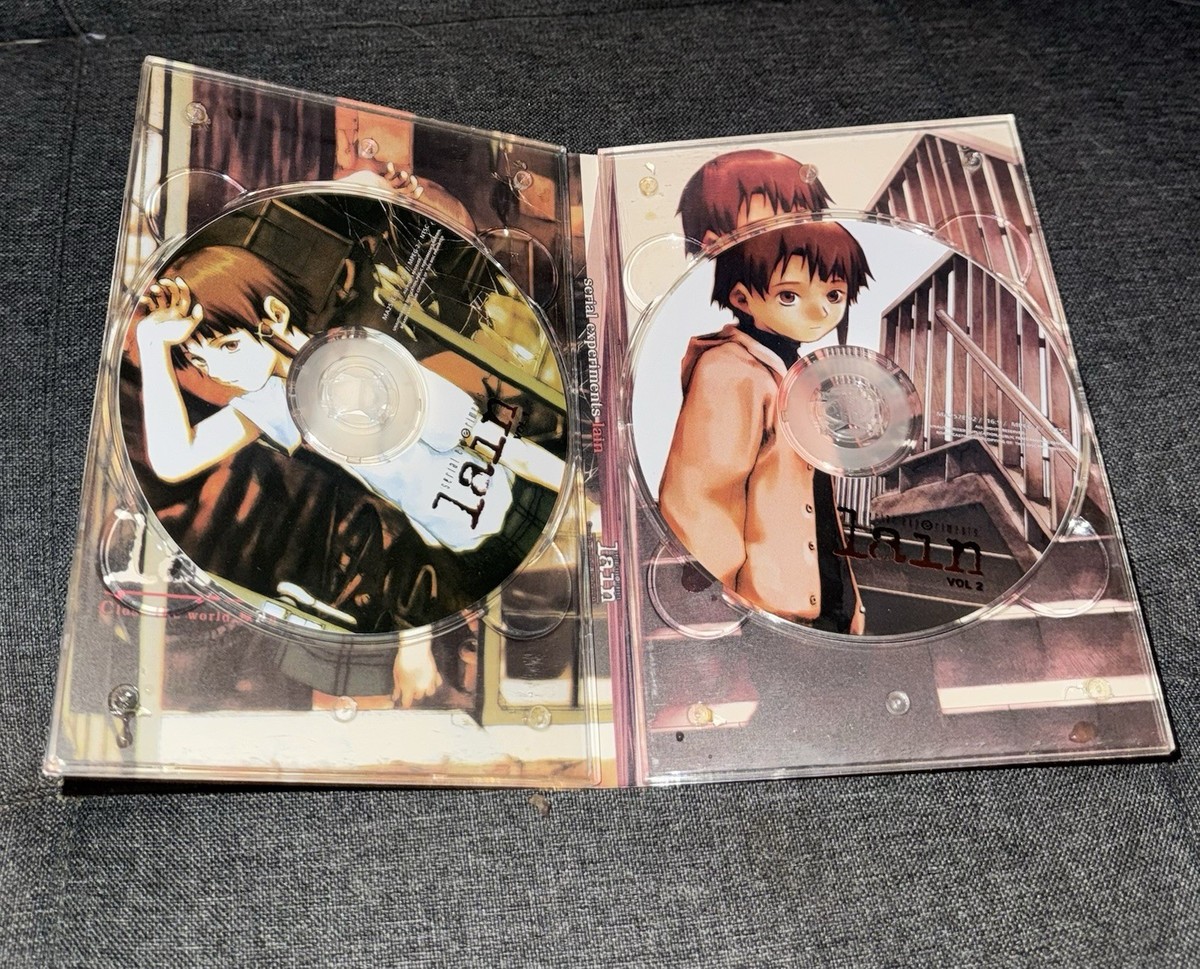 Serial Experiments Lain Vol 1-2 DVD Pioneer Japan Region 2 Rare