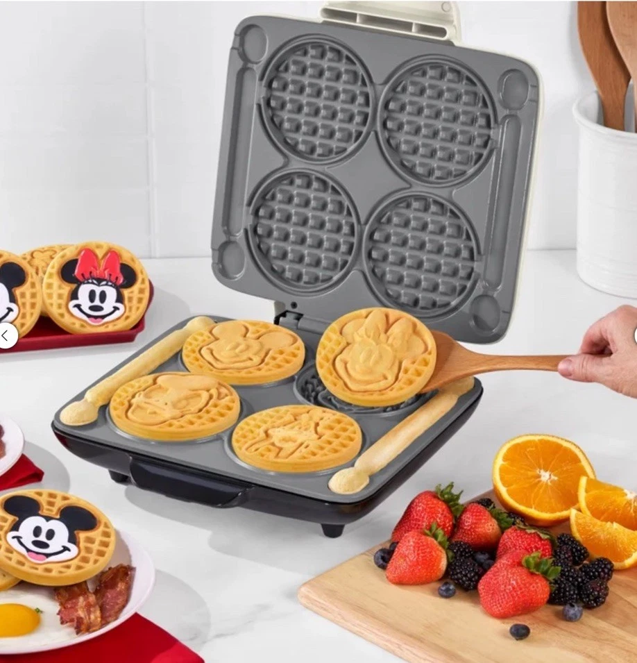 Dash Disney Mickey & Friends No-Drip Waffle Maker New In Box Limited Edition