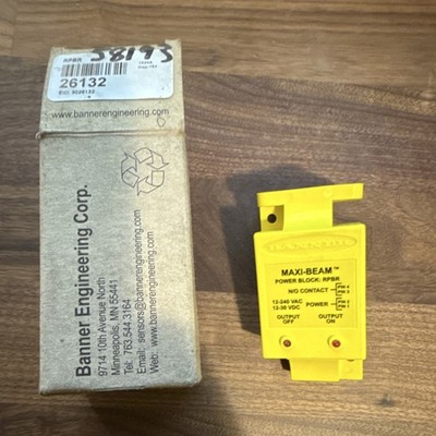 Banner Engineering Power Block RPBR MAXI-BEAM Sensor AC DC