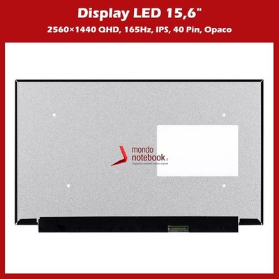 BOE 15,6'' QHD IPS 165Hz 40 Pin DX Opak LED Display eDP LCD 18010-15657600