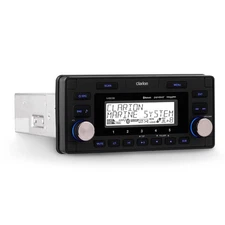 Clarion M608 Marine Bluetooth Watertight 4-Zone Digital Media Reciever - Used...