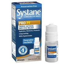 SYSTANE PRO PF DRY EYE RELIEF LUBRICANT EYE DROPS 0.34 Fl oz 11/26 FREE SHIPPING