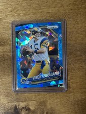 2025 Panini Prizm Vince Ferragamo Blue Cracked Ice /99 #240￼