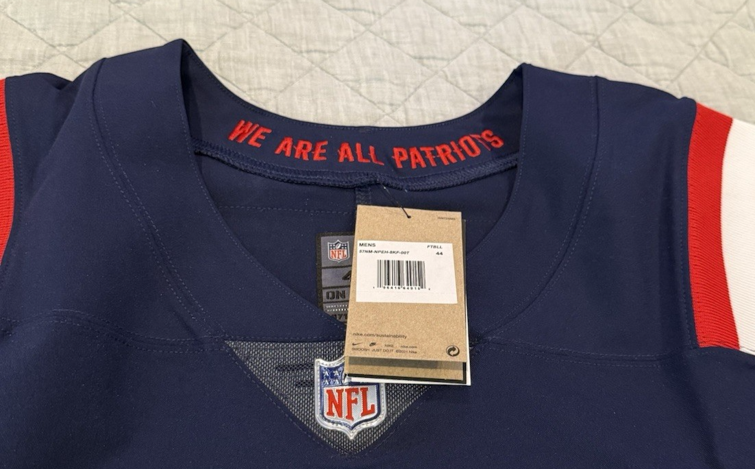 Nike NFL New England Patriots Jones #10 Men's Size 44 Large Vapor