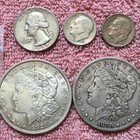 LOT OF $ 4.15  VERY FINE TO ALMOST UNCIRCULATED + 90 % SILVER  COINS.   LOT # 46 — photo 2