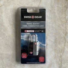 TSA-Approved Travel Sentry Combination Luggage Lock with Resettable Combo Black