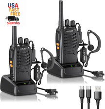 16 Channel Two Way Radios UHF Handheld Transceivers, 2 Pack with Charging Statio