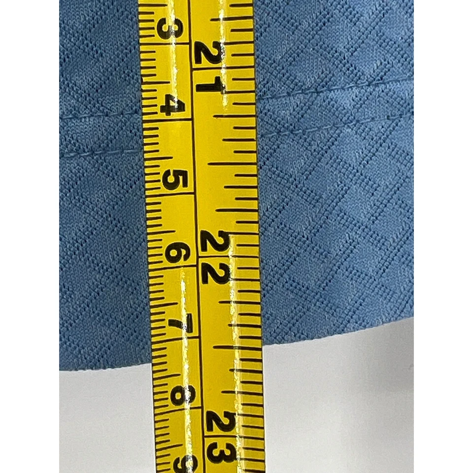 Polo de golf deportivo Haley texturizado con botones manga corta azul M Foto 3 de 4