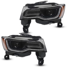 Hid Headlights For 2019-2021 Jeep Grand Cherokee Wo Auto Leveling Right Left