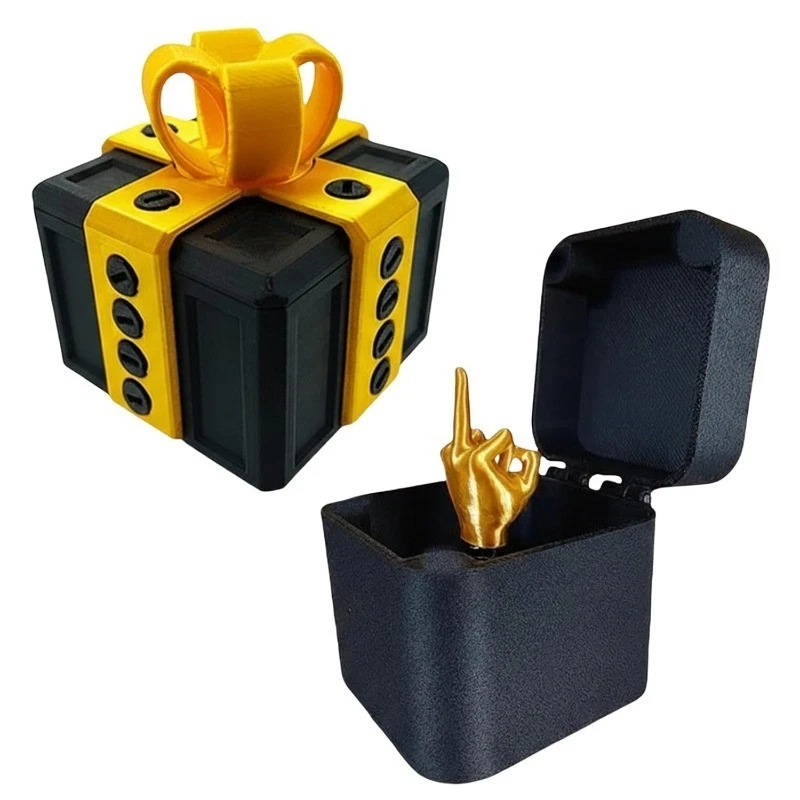 Middle Finger Box Funny Gift Box With Middle Finger Surprise Prank Gift - Image 2 of 4