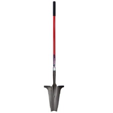 XL Garden Shovel with Serrated Blade for Root Cutting and Digging