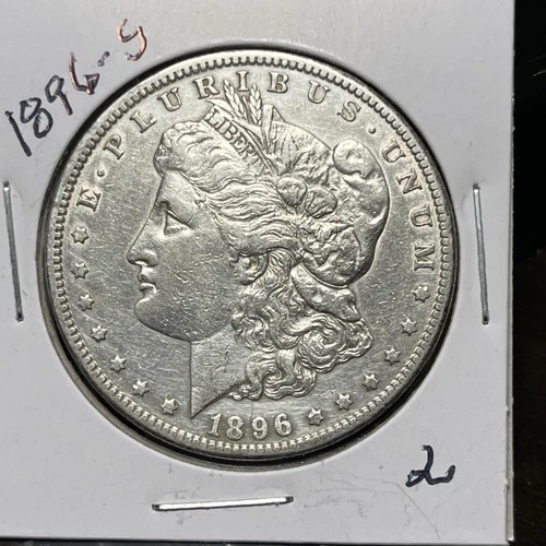 1896-S MORGAN SILVER DOLLAR , XF DETAILS